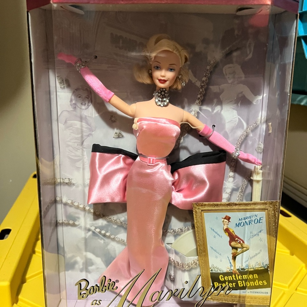 Barbie as Marilyn Monroe Doll in Pink Gown